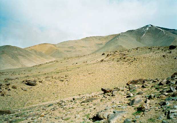 road up the foothills