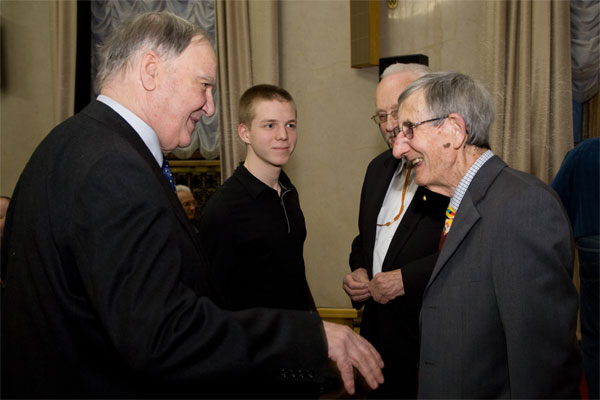 Фримен Дайсон. 23 марта 2009 года, Москва, ФИАН. Фото: фонд «Династия»