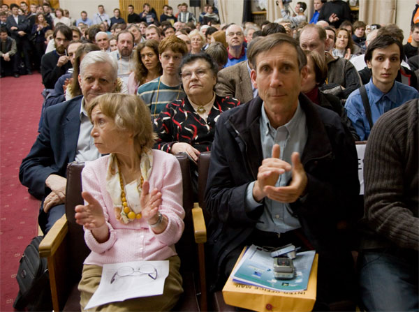 Фримен Дайсон. 23 марта 2009 года, Москва, ФИАН. Фото: фонд «Династия»